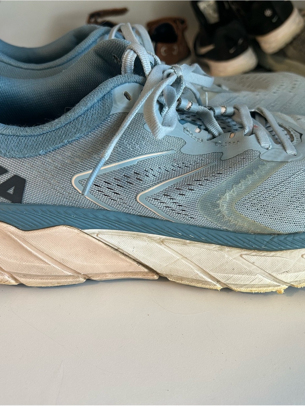 Hoka Women's Light Blue Athletic Running Shoes
